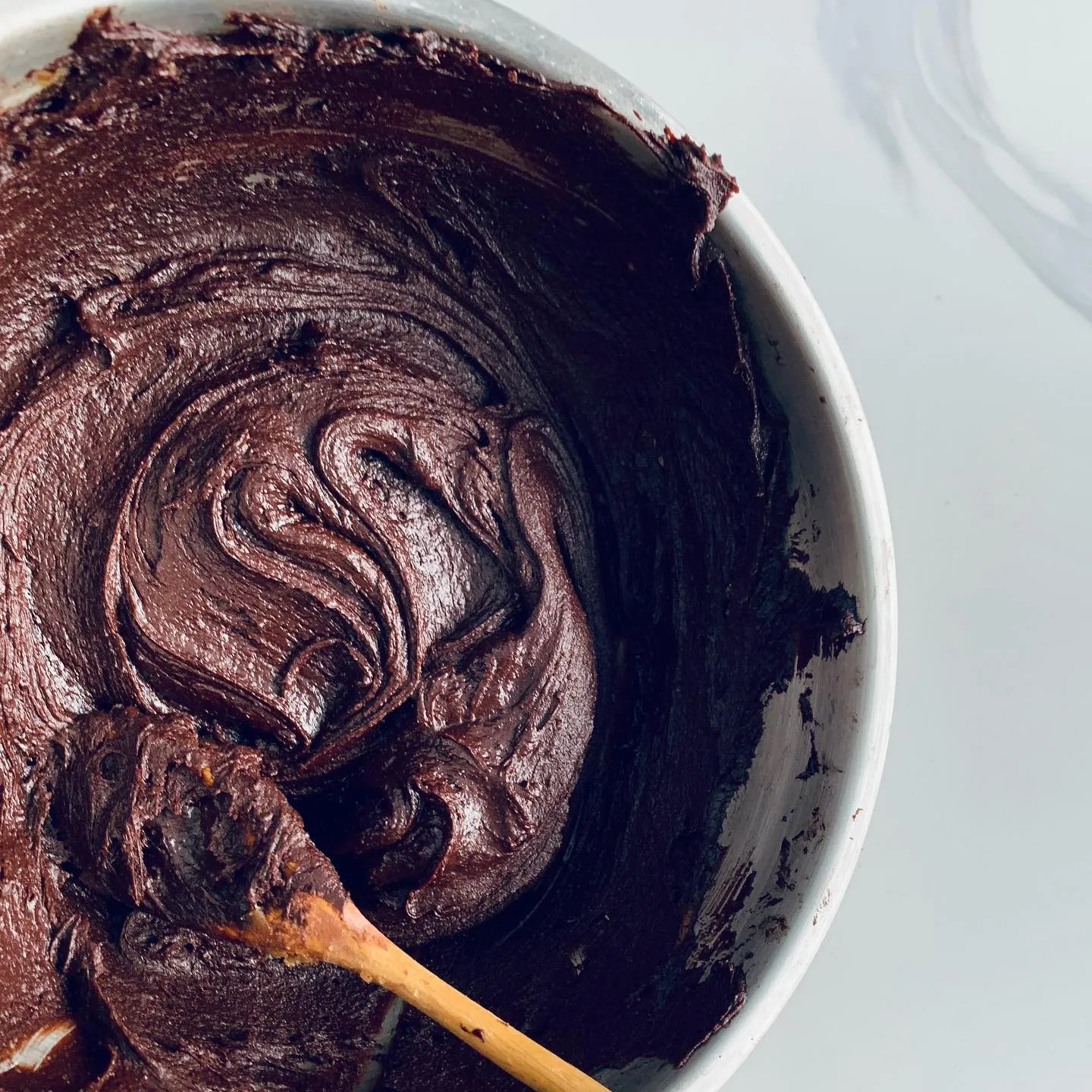 Chocolate cookie dough mixing bowl