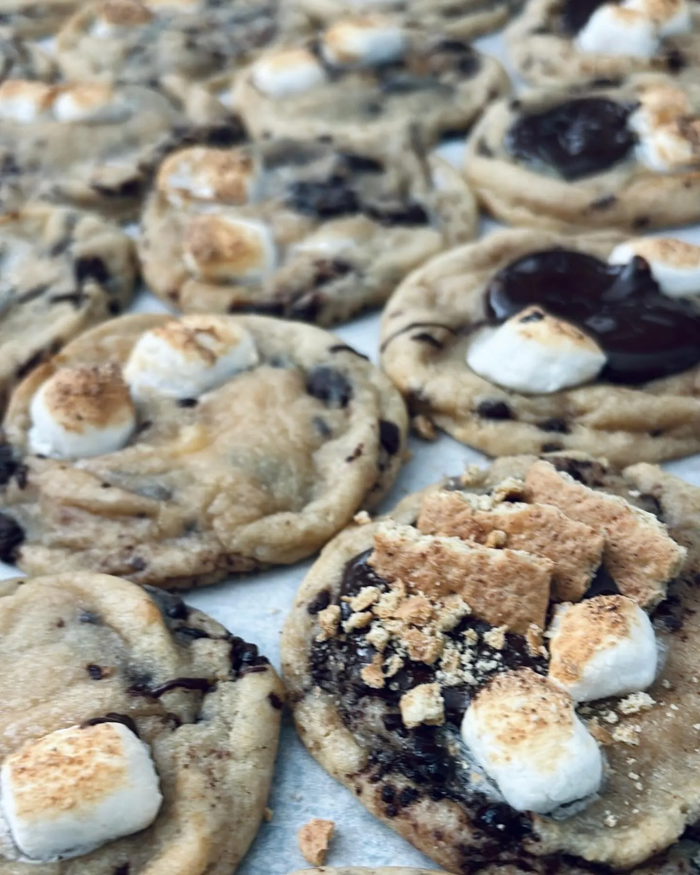 Smores tray shallow focus
